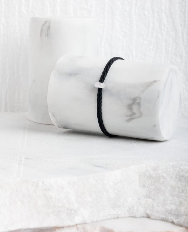 βραχιόλι κηδεμόνα με λευκό χαλαζία για την καταπολέμηση της αρνητικής ενέργειας